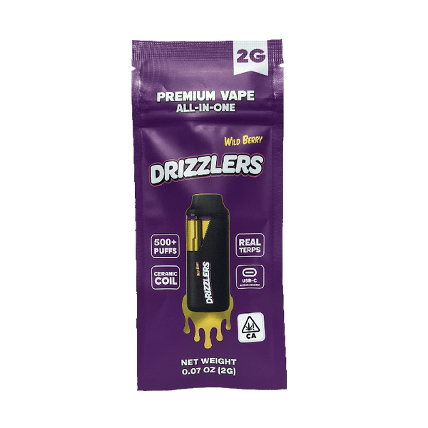 DRIZZLERS Wild Berry DRIZZLERS THC & THCA vape