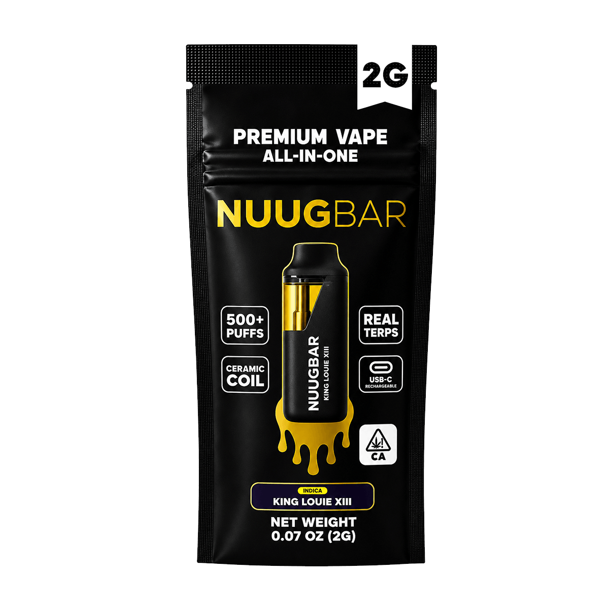 King Louie XIII NUUG BAR THC & THCA vape