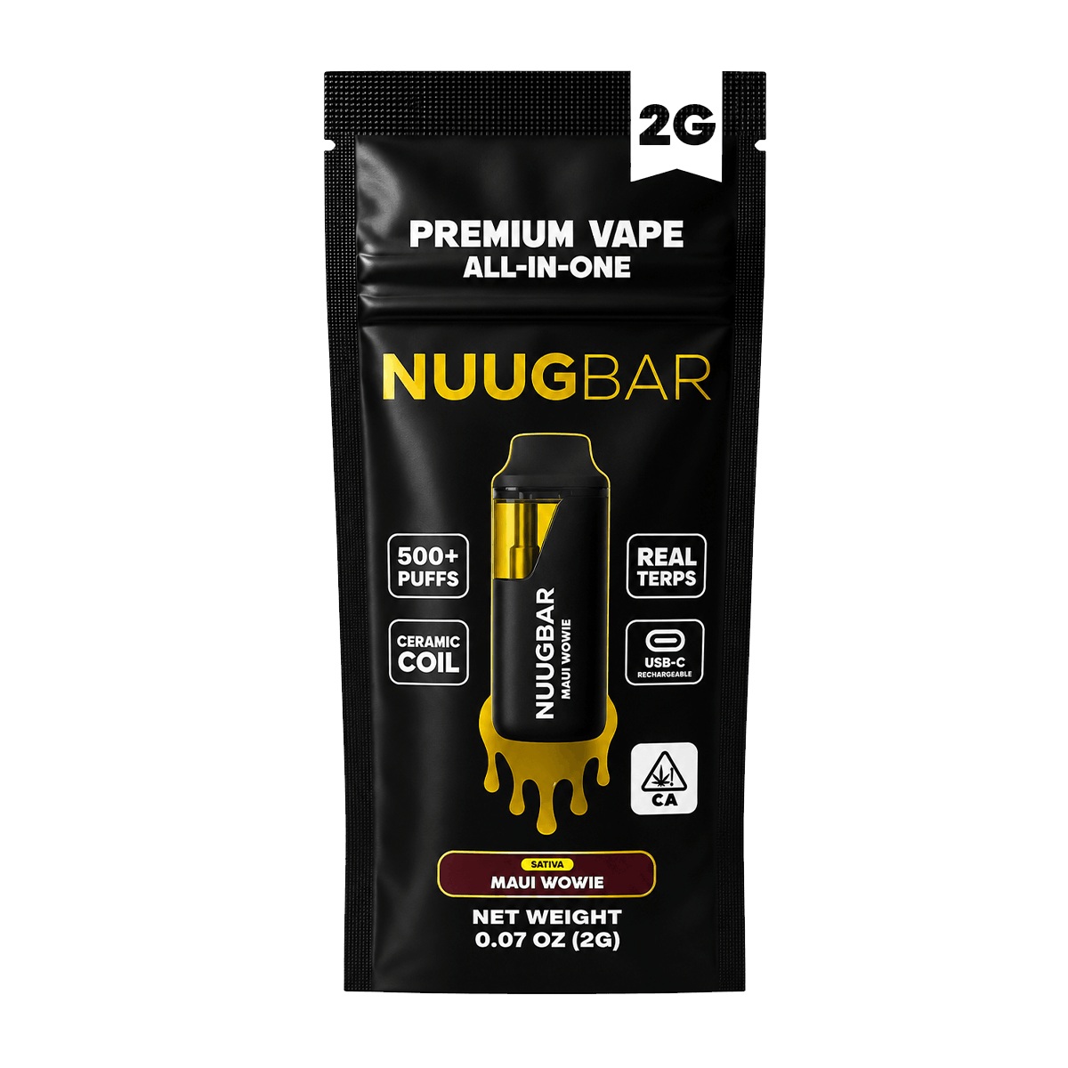 Maui Wowie NUUG BAR THC & THCA vape